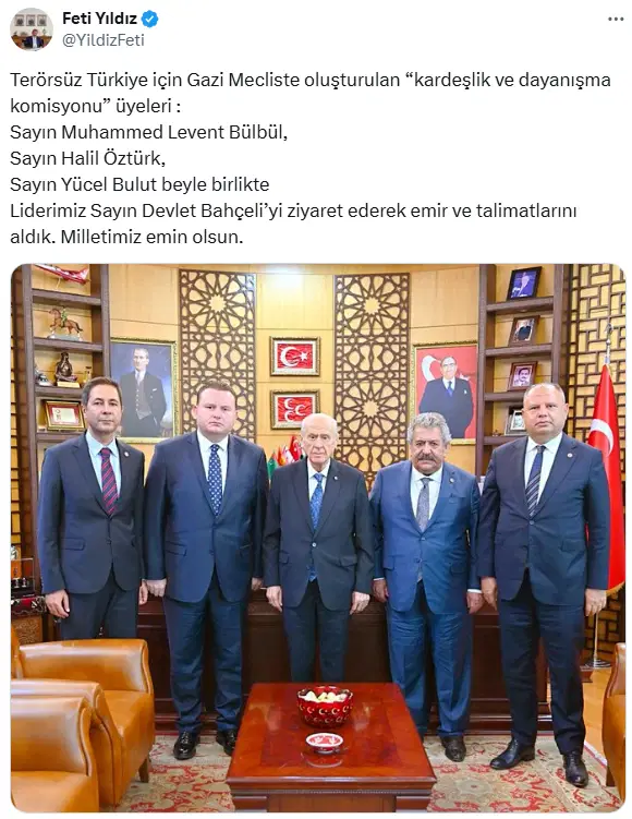 DEM Parti 'Terörsüz Türkiye' ifadesine itiraz etmişti: MHP'den komisyona yeni isim!