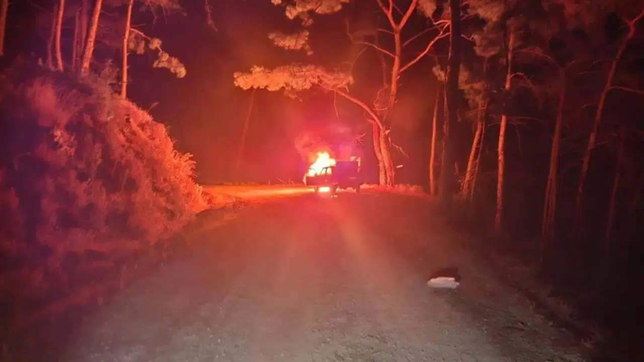 Marmaris’te seyir halindeki araç alev aldı: Sürücü son anda kurtuldu